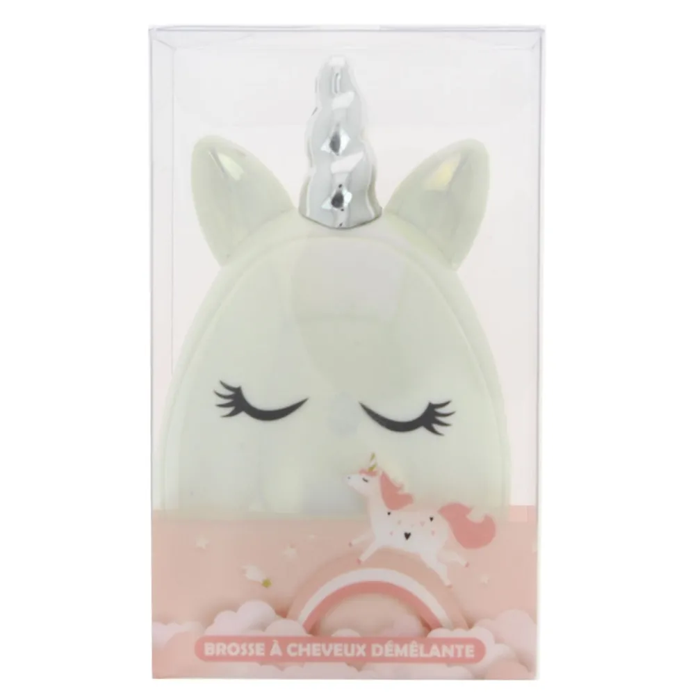 Brosse à cheveux licorne - Blanche>STELLA New