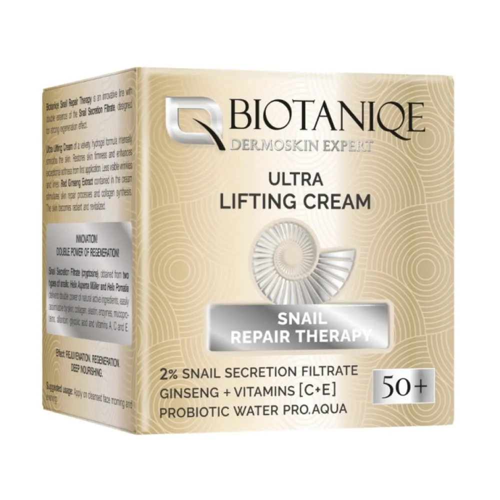 Crème effet lifting à la bave d'escargot 50+>BIOTANIQE Sale