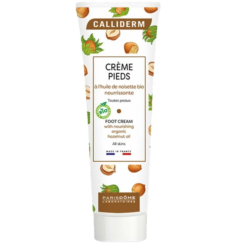 Crème pieds nourrissante - Huile de noisette Bio>CALLIDERM Discount