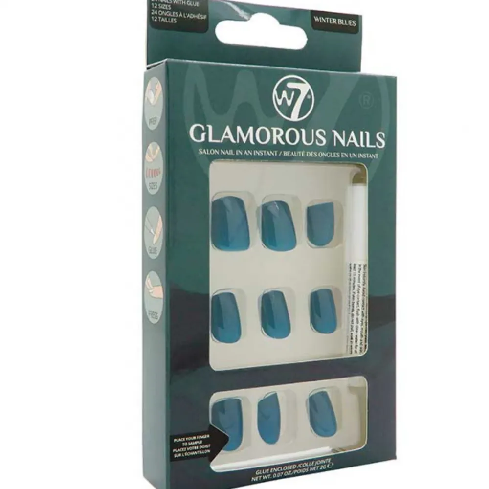 Faux ongles Glamorous - Winter Blues>W7 Fashion