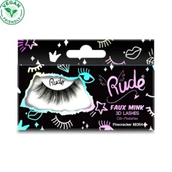 Faux-cils Essential - 3D Lashes - Firecracker>RUDE COSMETICS Hot