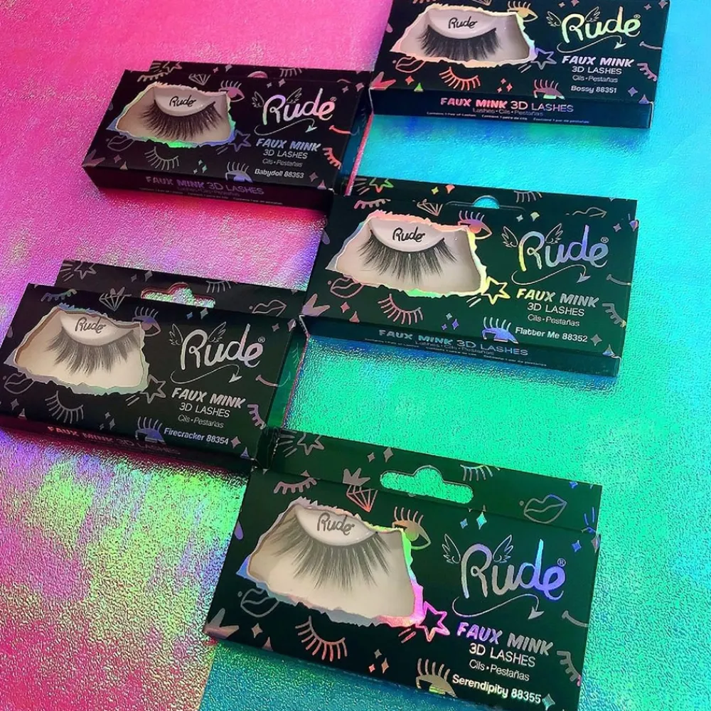 Faux-cils Essential - 3D Lashes - Firecracker>RUDE COSMETICS Hot
