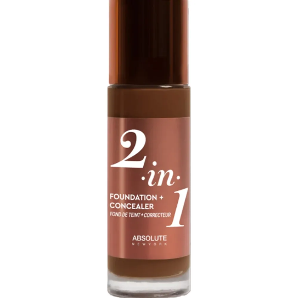 Fond de teint correcteur 2-en-1 - Cool Espresso>ABSOLUTE NEW YORK Hot