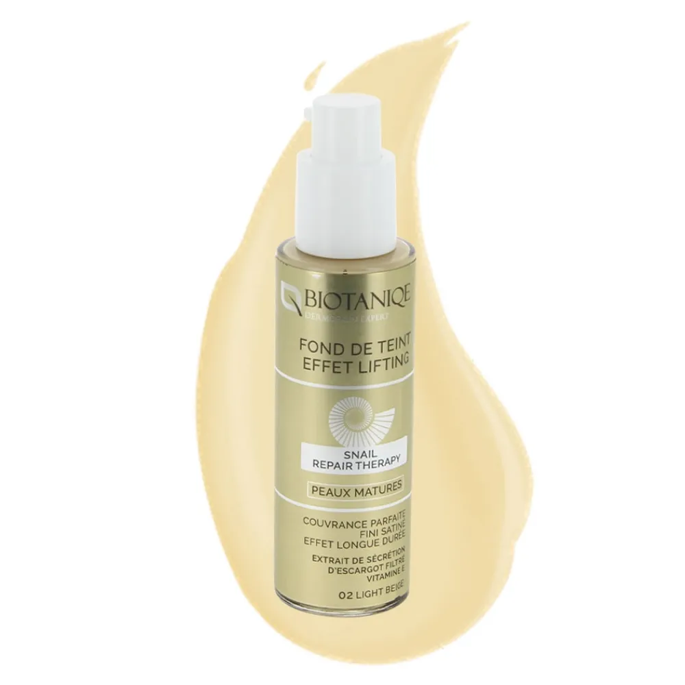 Fond de teint lifting à la bave d'escargot - 02 Light beige>BIOTANIQE Best