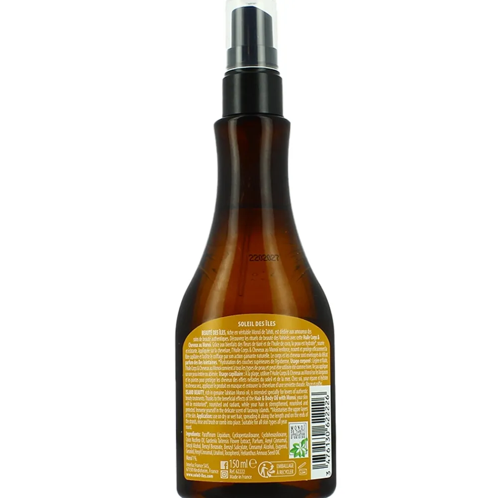 Huile sèche - Corps & Cheveux - Monoï de tahiti>SOLEIL DES ILES Discount