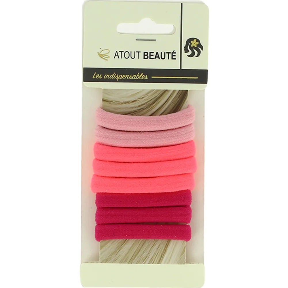 Lot de 8 élastiques roses>ATOUT BEAUTE Clearance