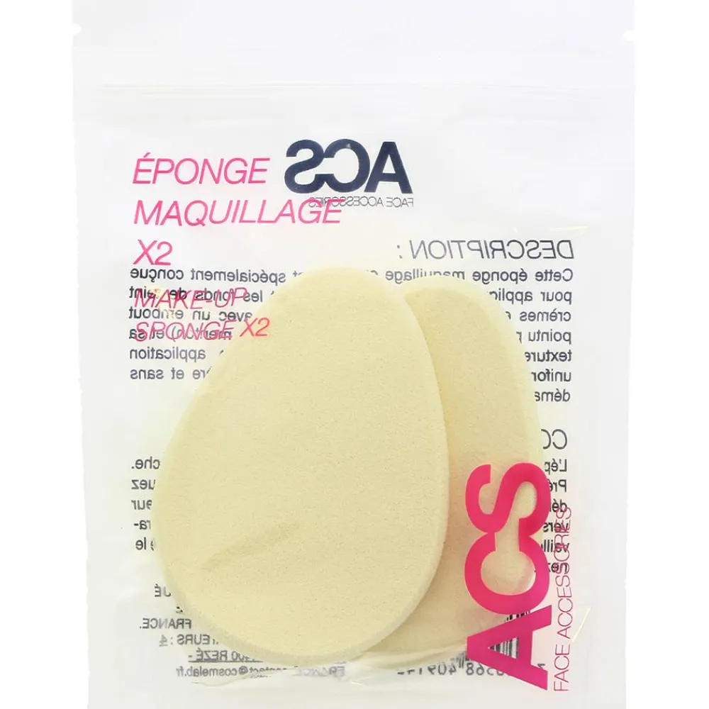 Lot de 2 éponges maquillage latex>ACS New
