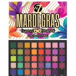 Palette 40 fards à paupières Mardi gras>W7 Clearance