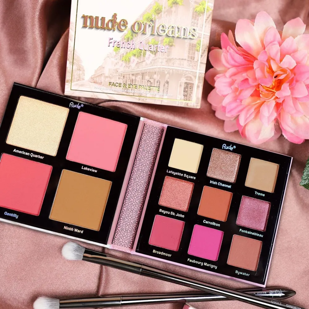 Palette yeux & visage - Nude Orleans>RUDE COSMETICS Discount