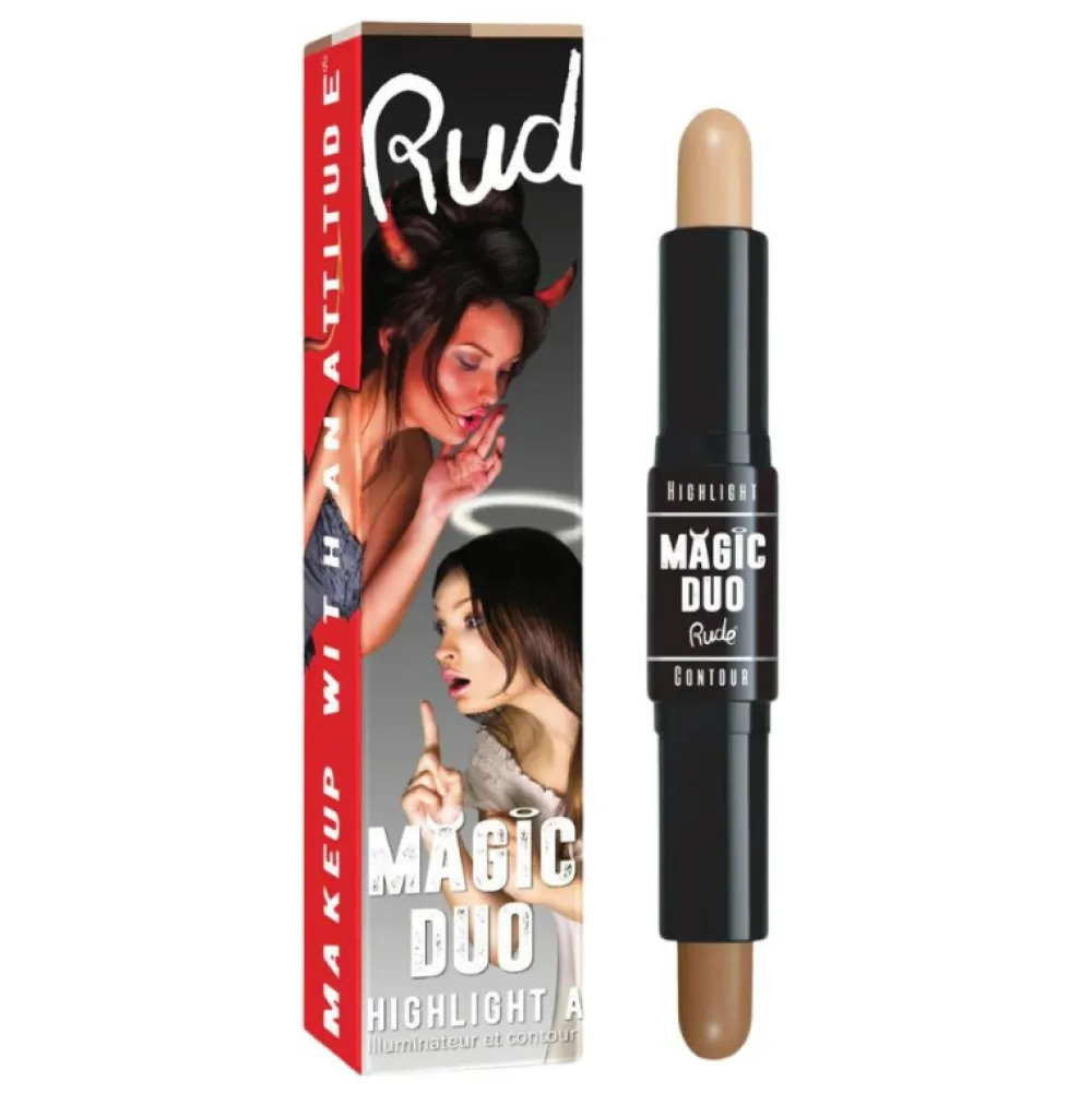 Stick Magic duo highlight et contour - Tan>RUDE COSMETICS Outlet