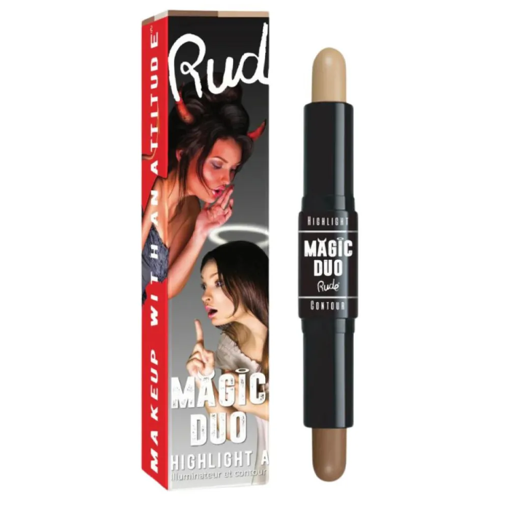 Stick Magic duo highlight et contour - Medium>RUDE COSMETICS Outlet