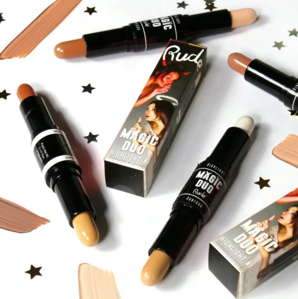 Stick Magic duo highlight et contour - Medium>RUDE COSMETICS Outlet